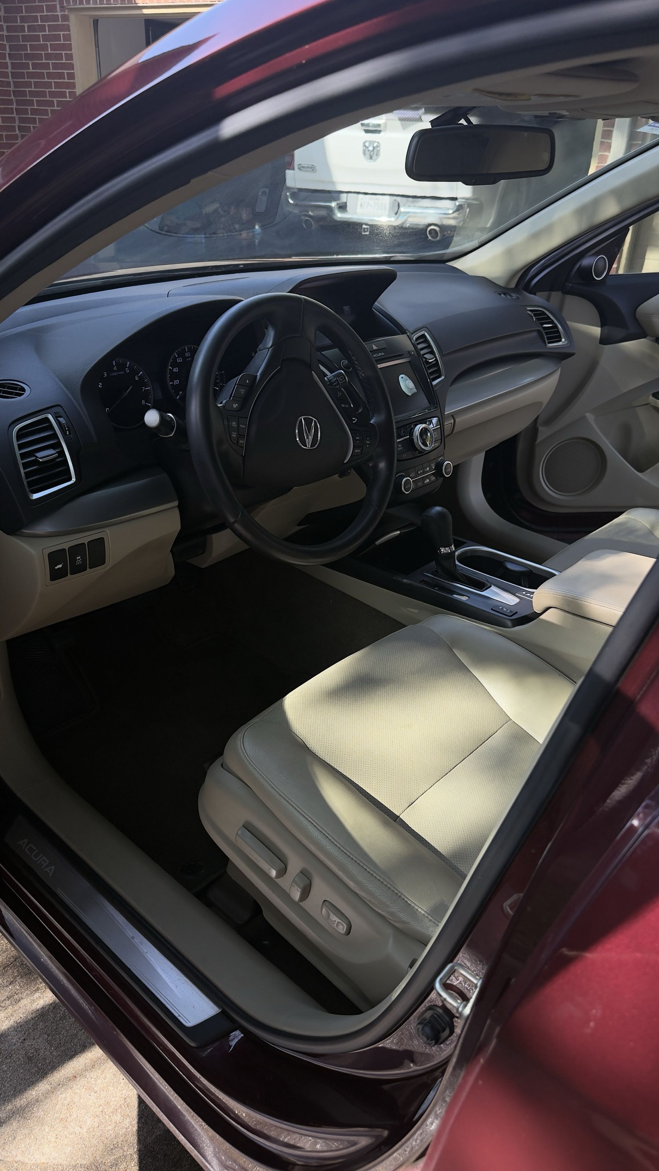 Clean dashboard and steering wheel after detail